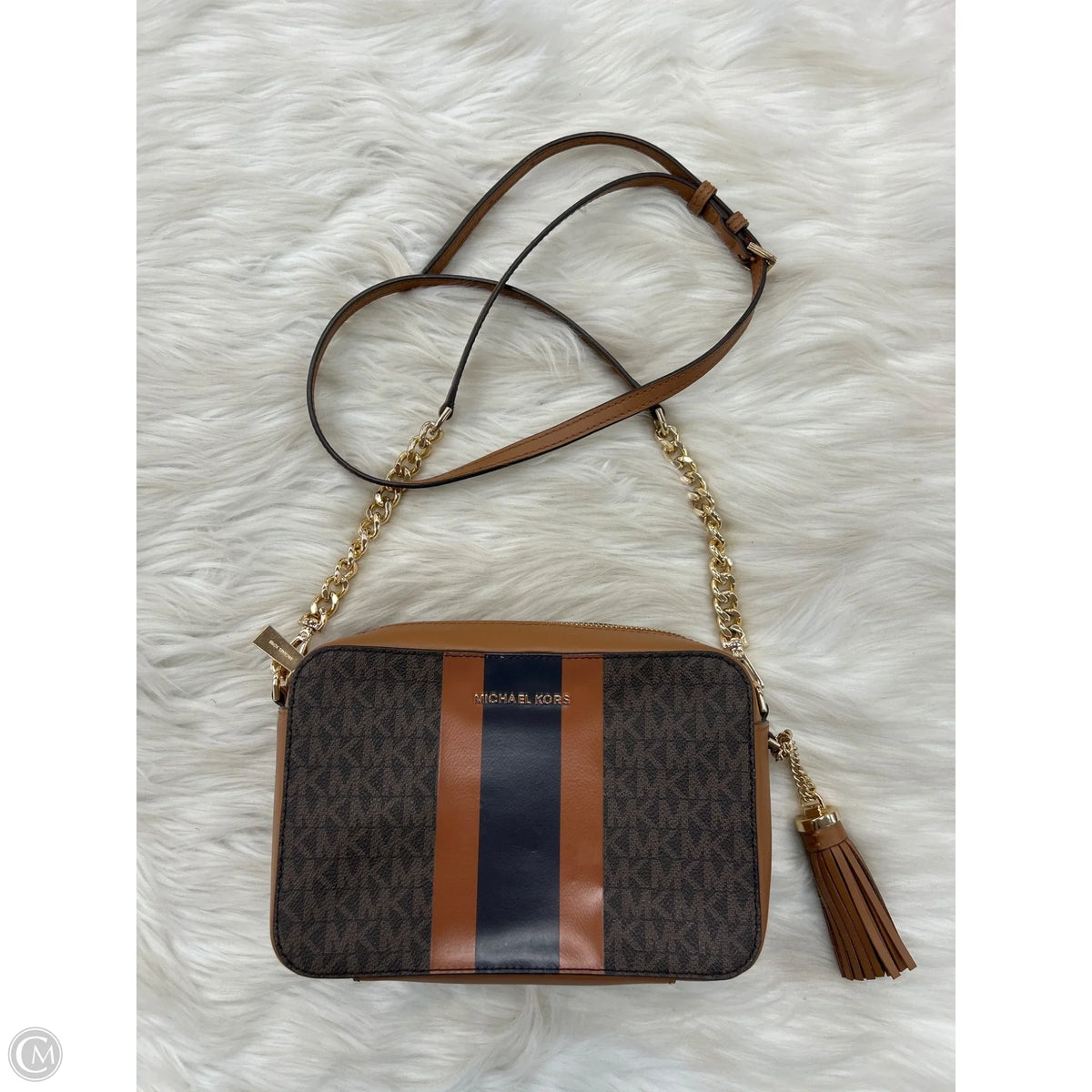 Crossbody Designer By Michael Kors, Size: Medium