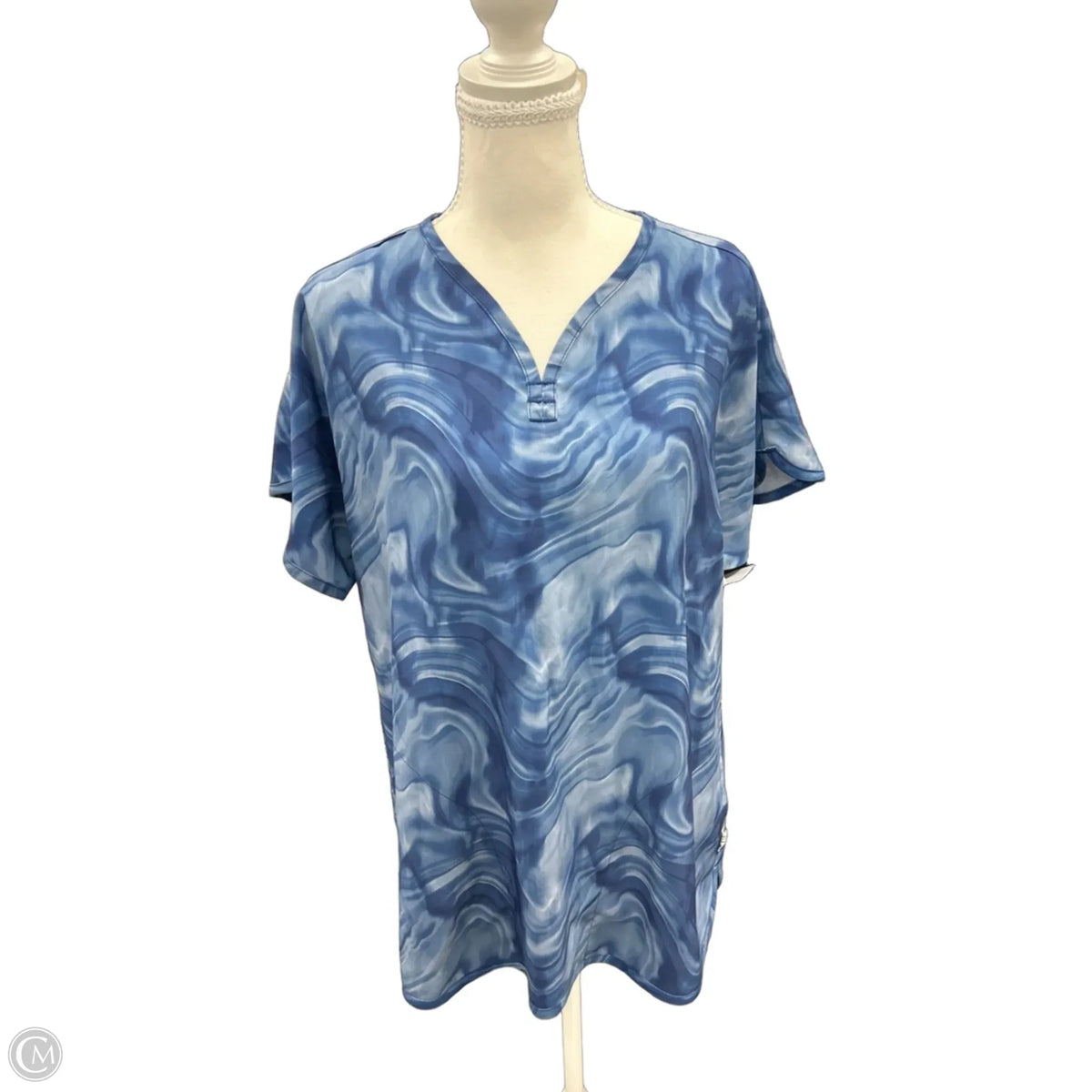 Top Short Sleeve By Clothes Mentor In Blue, Size: M