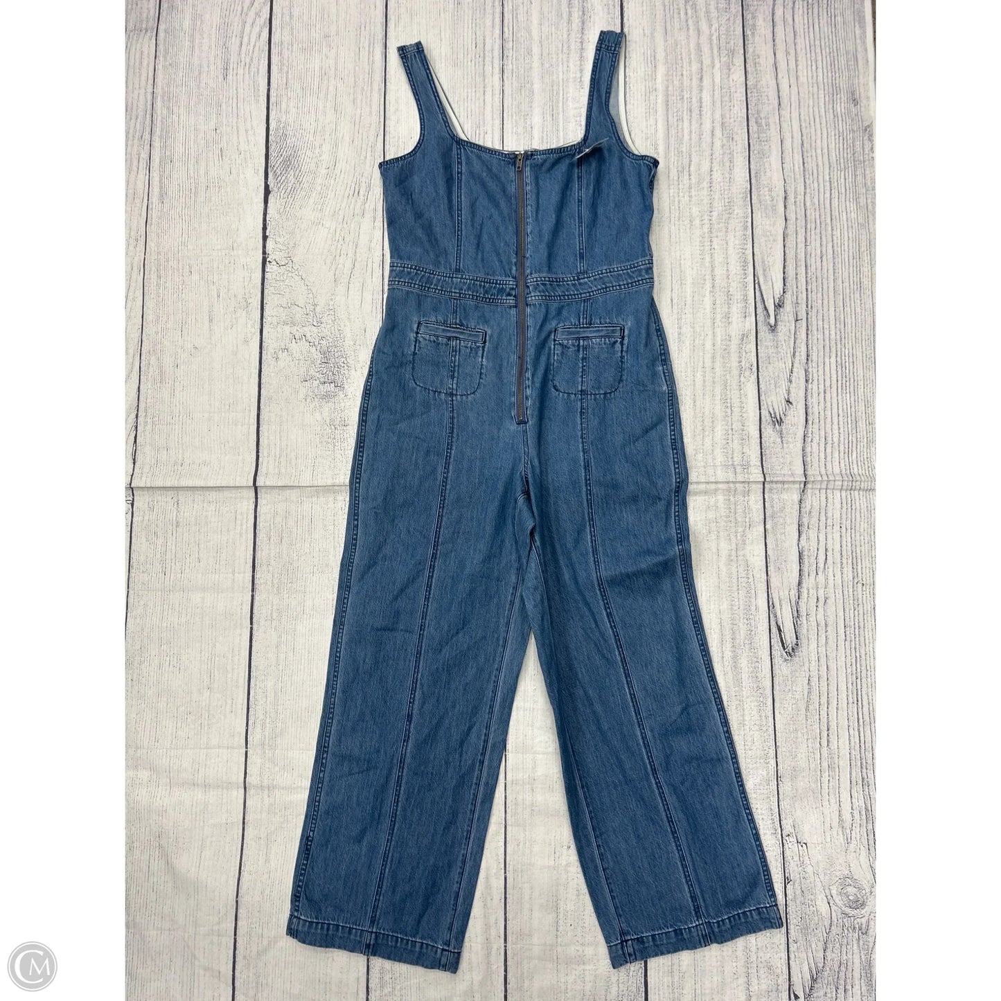 Jumpsuit By Madewell In Blue Denim, Size: 12