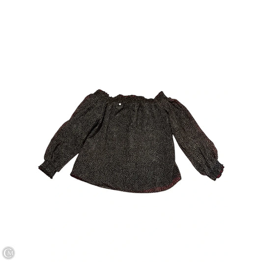 Top Long Sleeve By White House Black Market In Black, Size: M