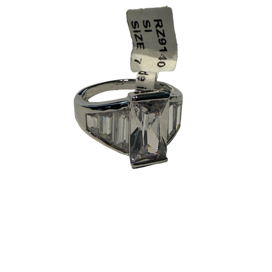 Ring Statement By Clothes Mentor In Silver, Size:7