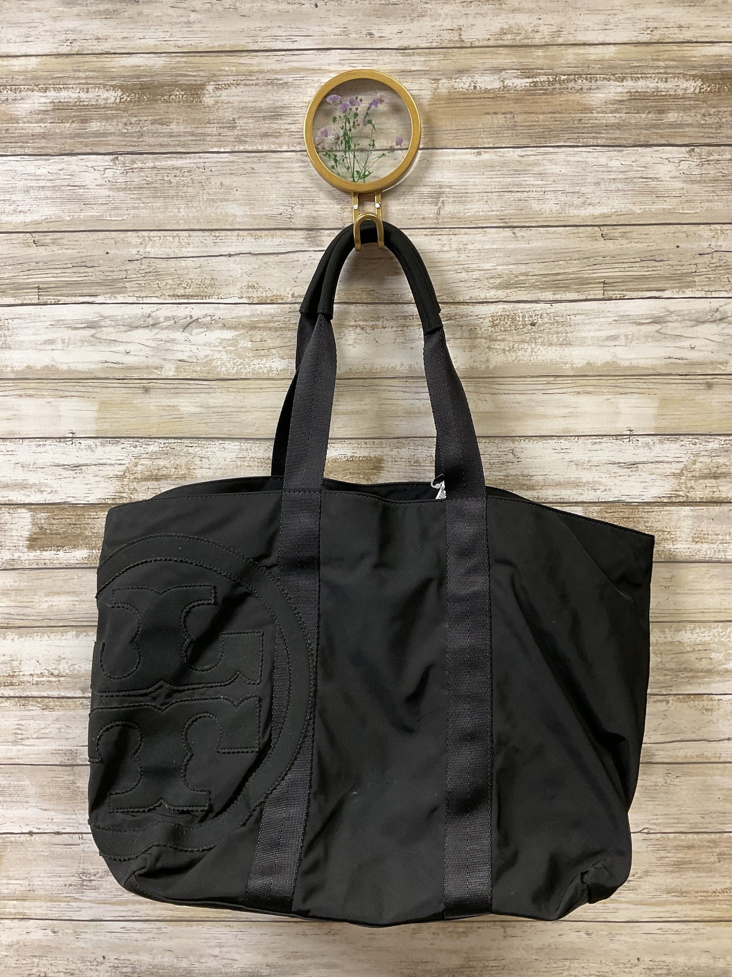 Handbag Designer By Tory Burch In Black, Size:Large