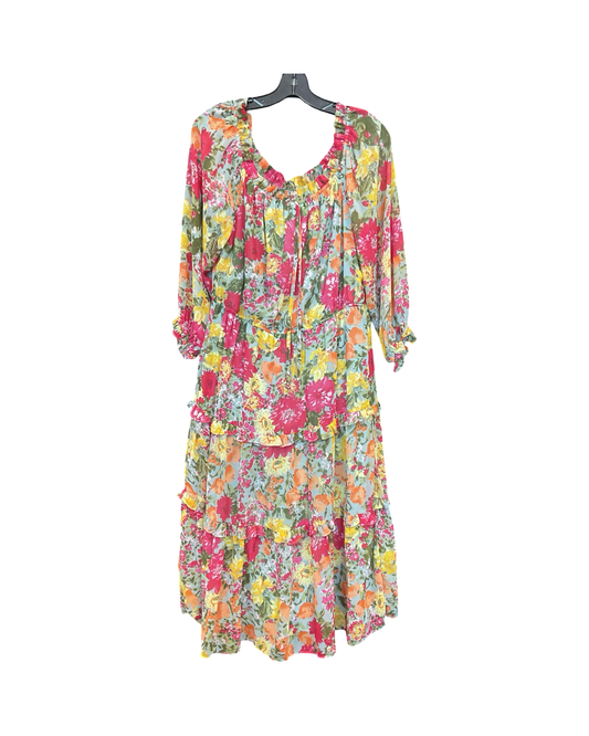Dress Casual Maxi By Lc Lauren Conrad In Multi, Size:Xl
