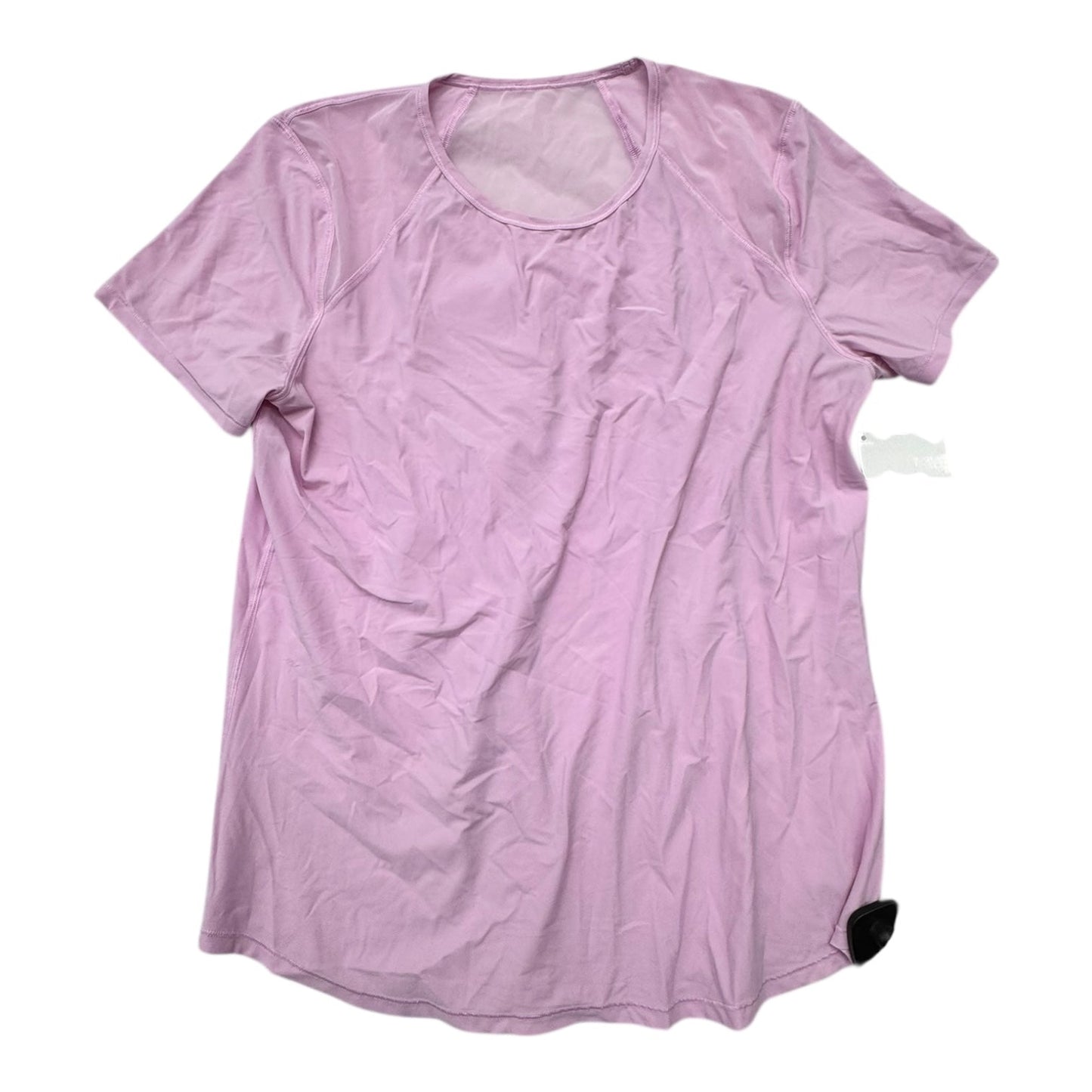 Athletic Top Ss By Lululemon In Pink