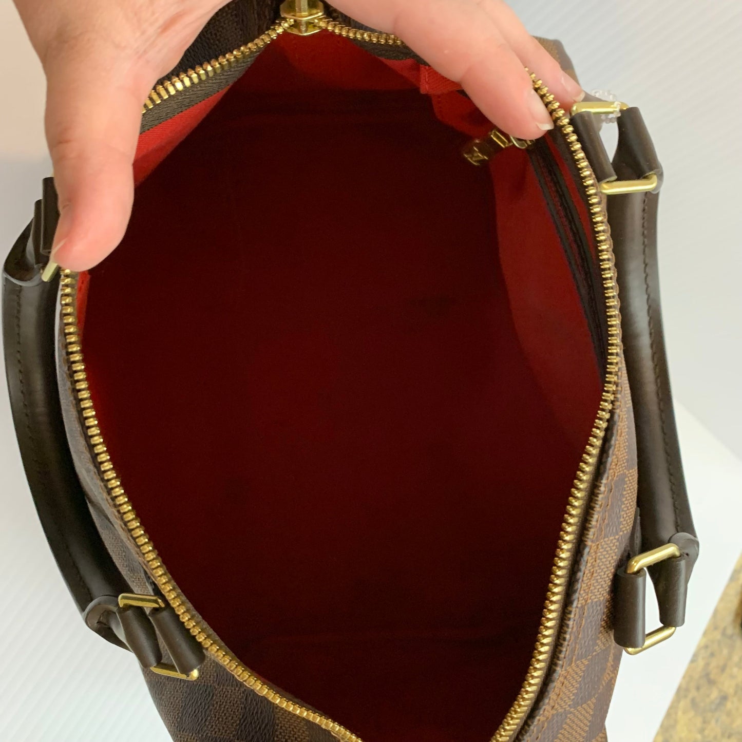 Crossbody Luxury Designer By Louis Vuitton In Checkered Pattern, Size:Medium