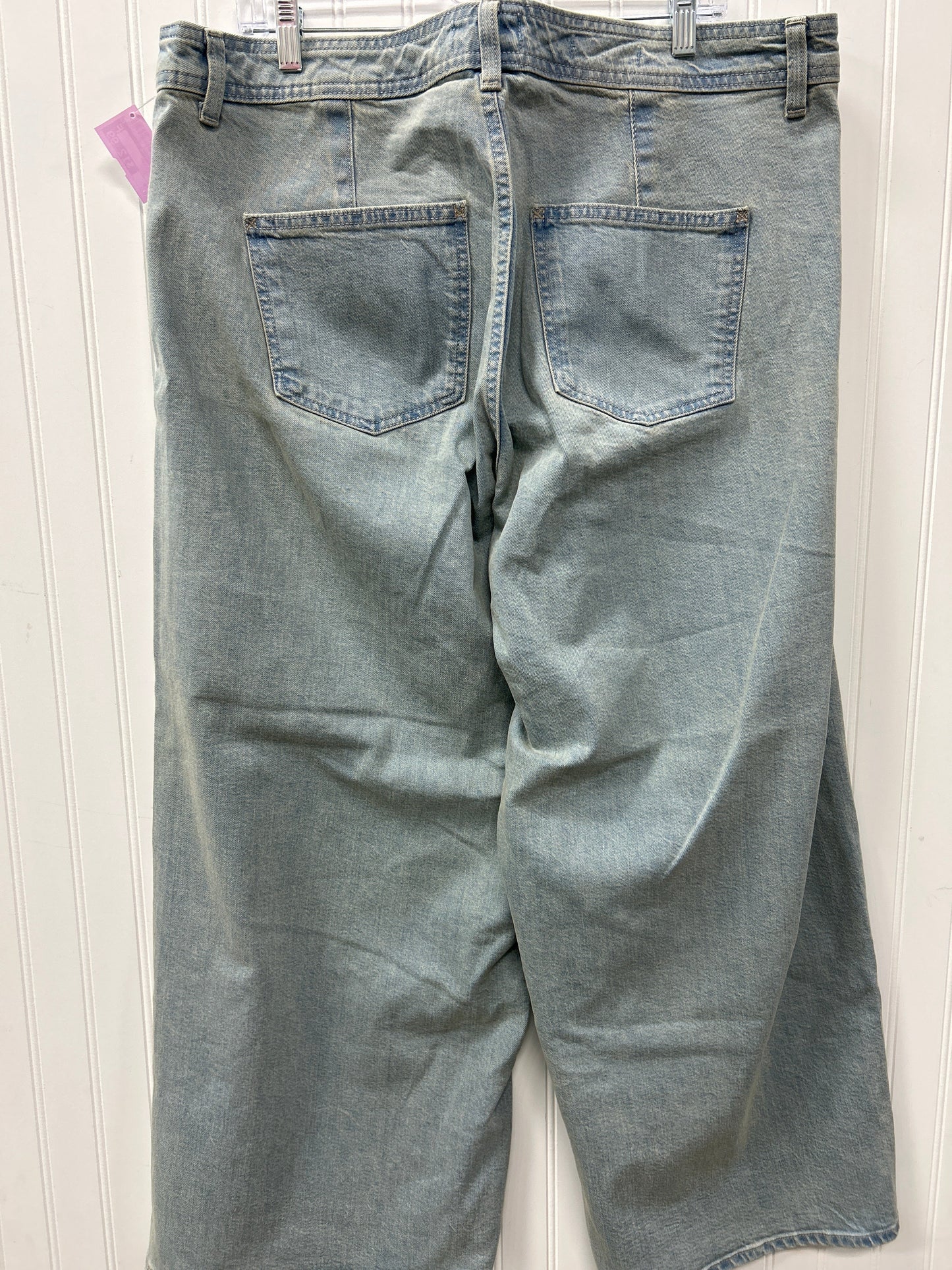 Jeans Wide Leg By Universal Thread In Blue Denim, Size:16