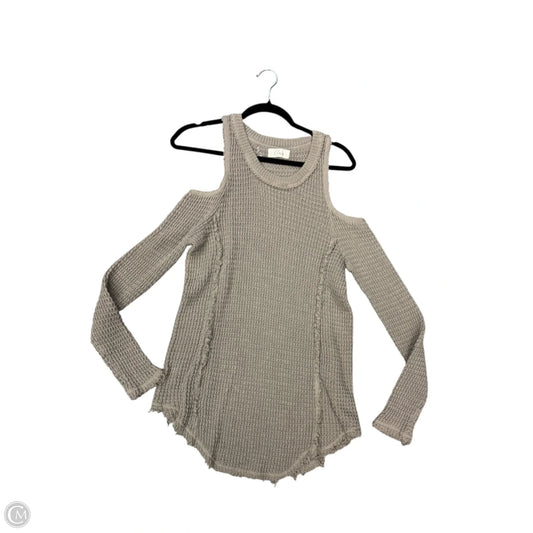 Sweatshirt Crewneck By Cmb In Beige, Size: M