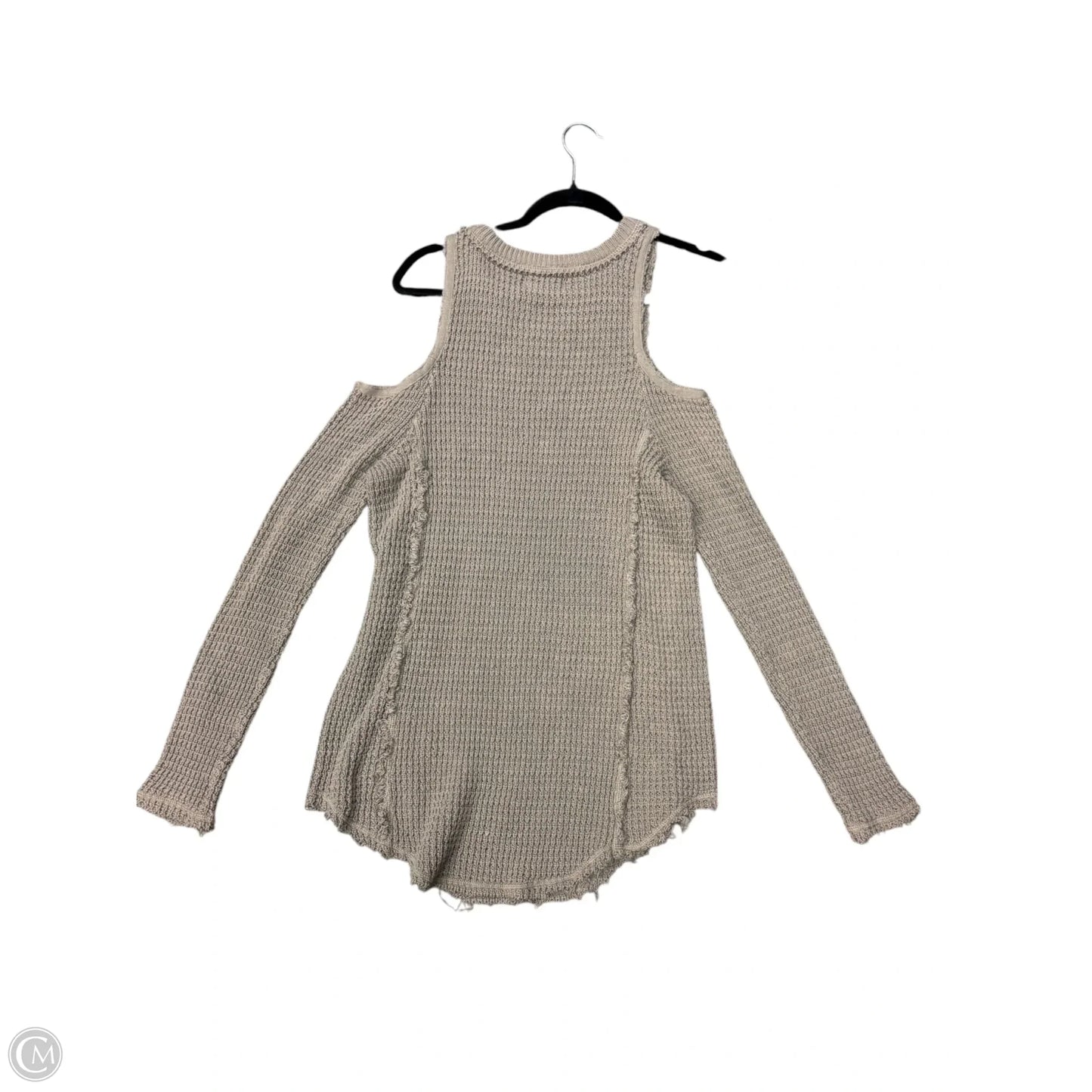 Sweatshirt Crewneck By Cmb In Beige, Size: M