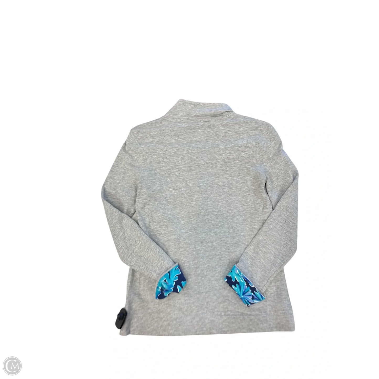 Sweatshirt Collar By Lilly Pulitzer In Grey, Size: Xxs