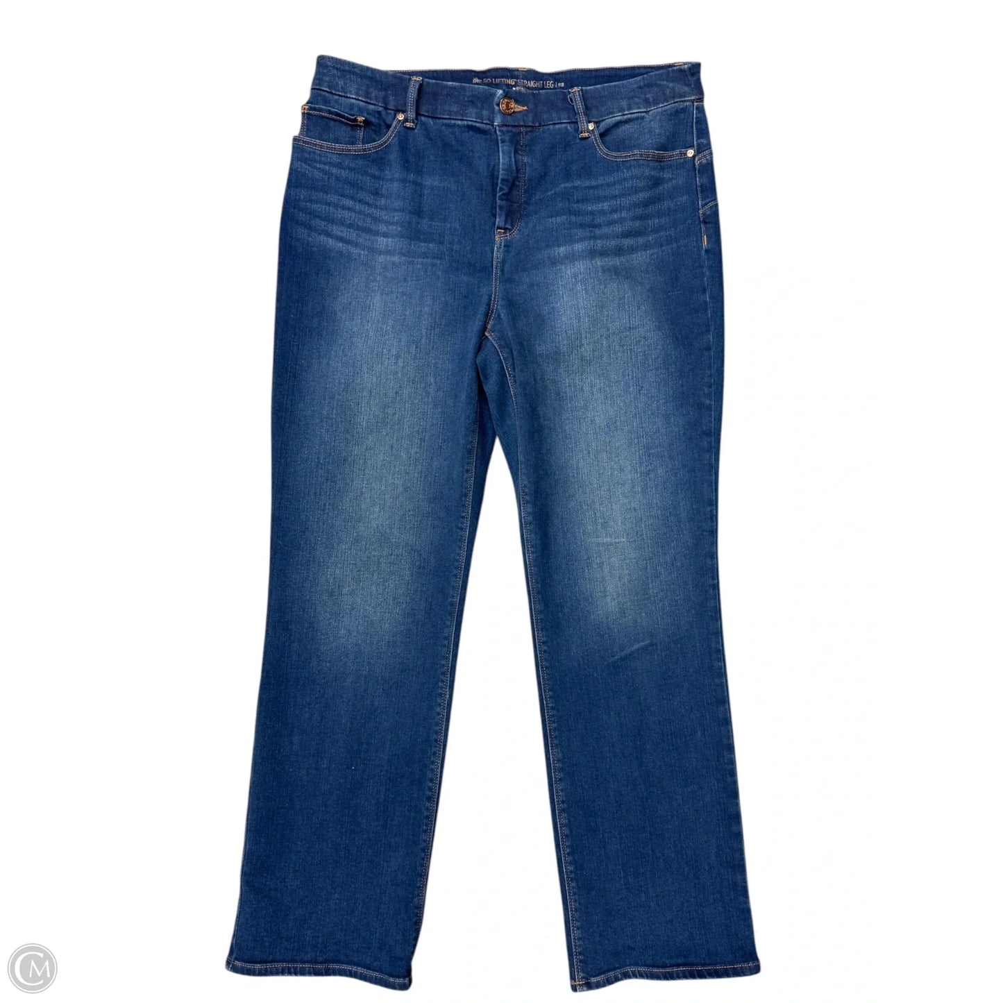 Jeans Boot Cut By Chicos In Blue Denim, Size: 12