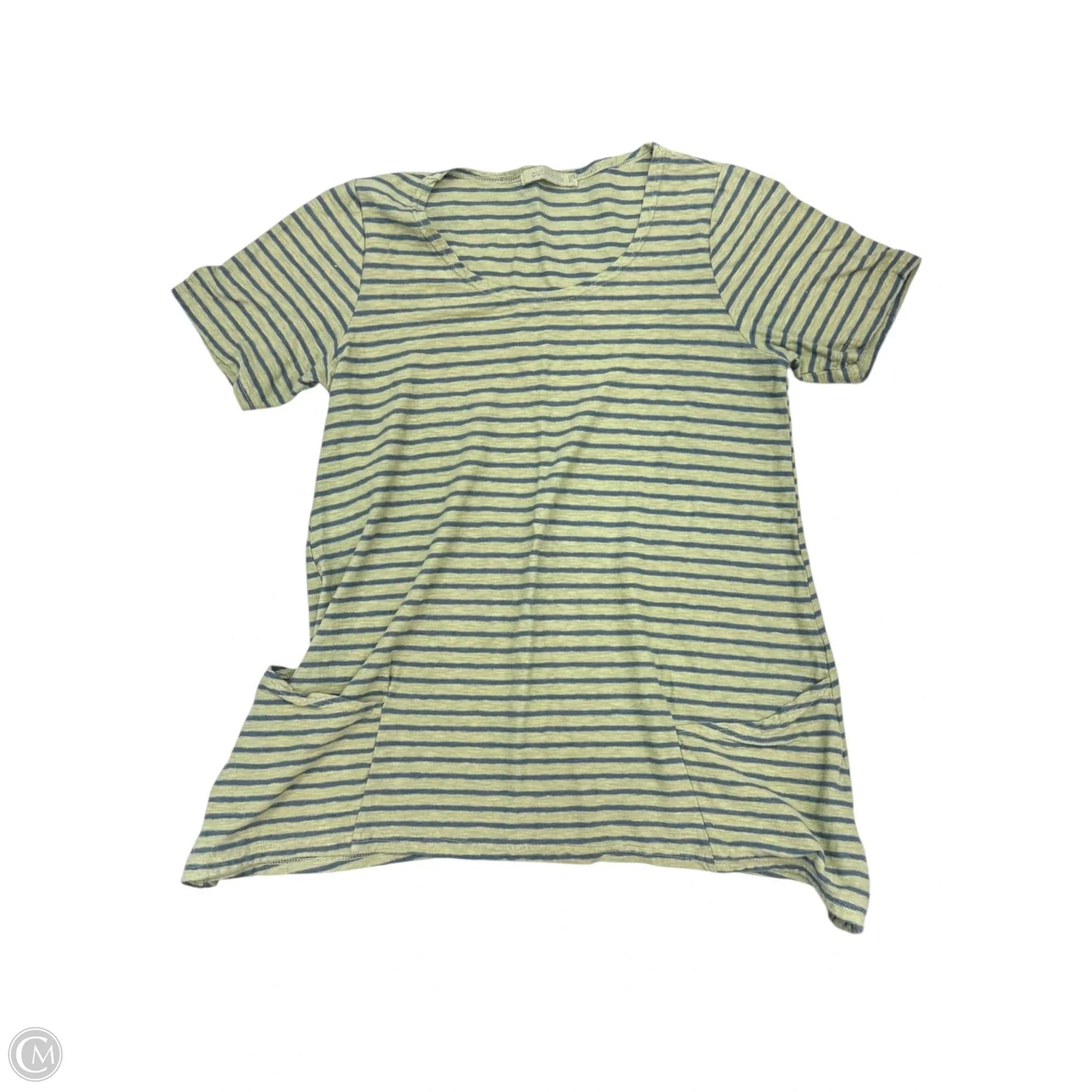 Top Short Sleeve By Cut Loose In Green, Size: Xs