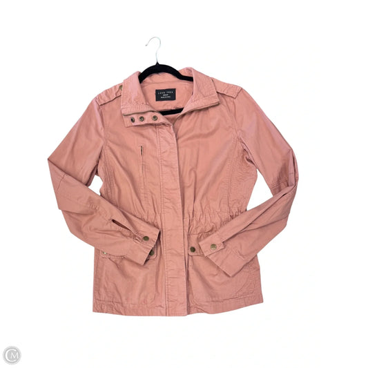 Jacket Denim By Love Tree In Peach, Size: M
