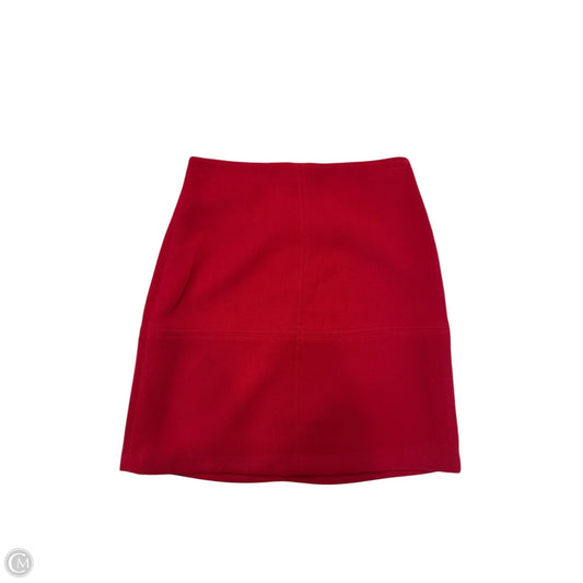 Skirt Midi By Ann Taylor In Red, Size: 0