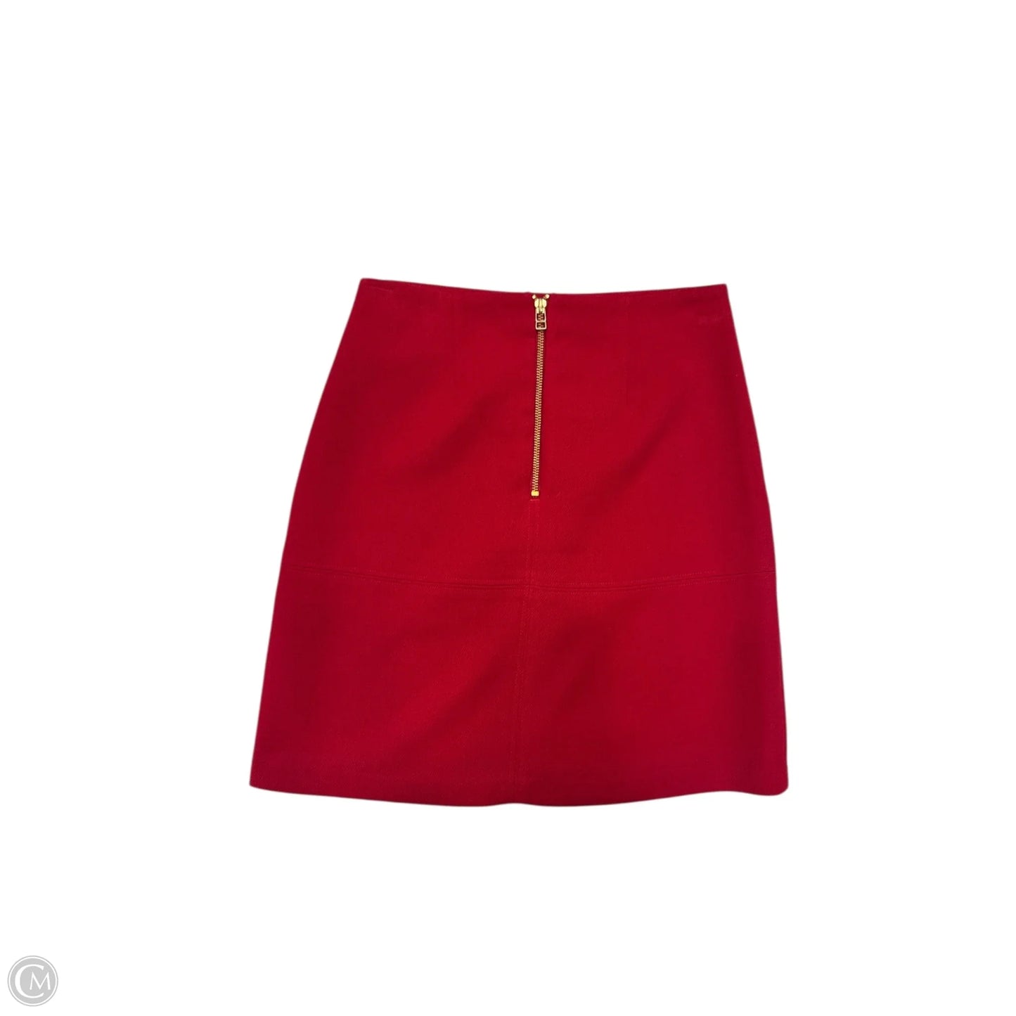 Skirt Midi By Ann Taylor In Red, Size: 0