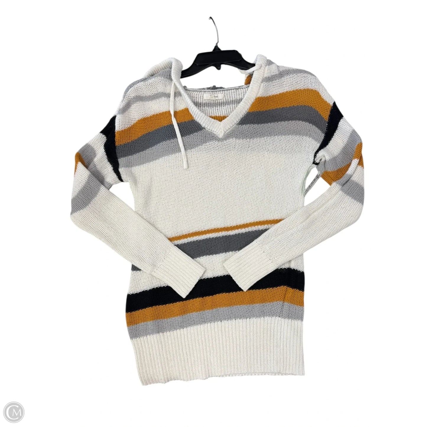 Sweater By Maurices In Black & Gold, Size: Xs