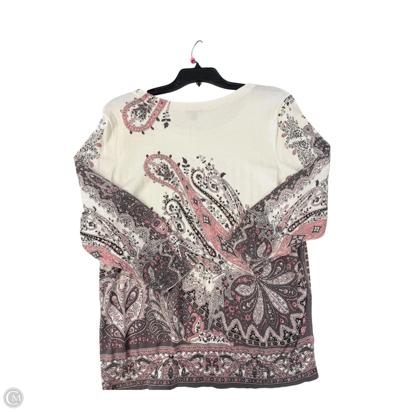 Sweater By Talbots In Paisley Print, Size: Xlp
