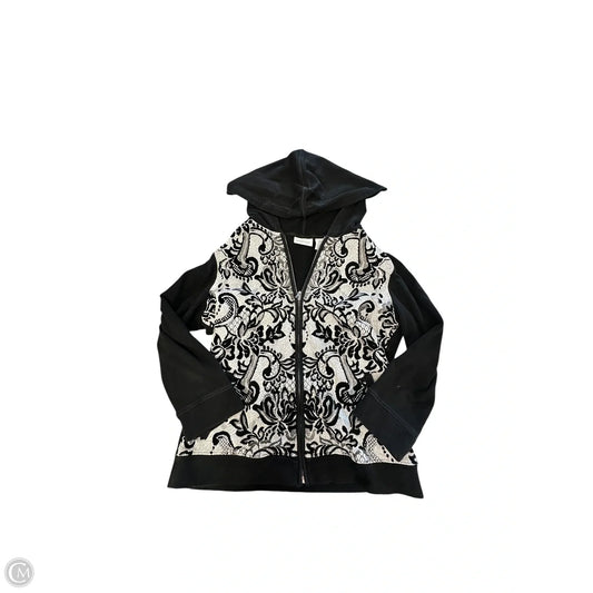 Sweatshirt Hoodie By Zenergy By Chicos In Paisley Print, Size: S