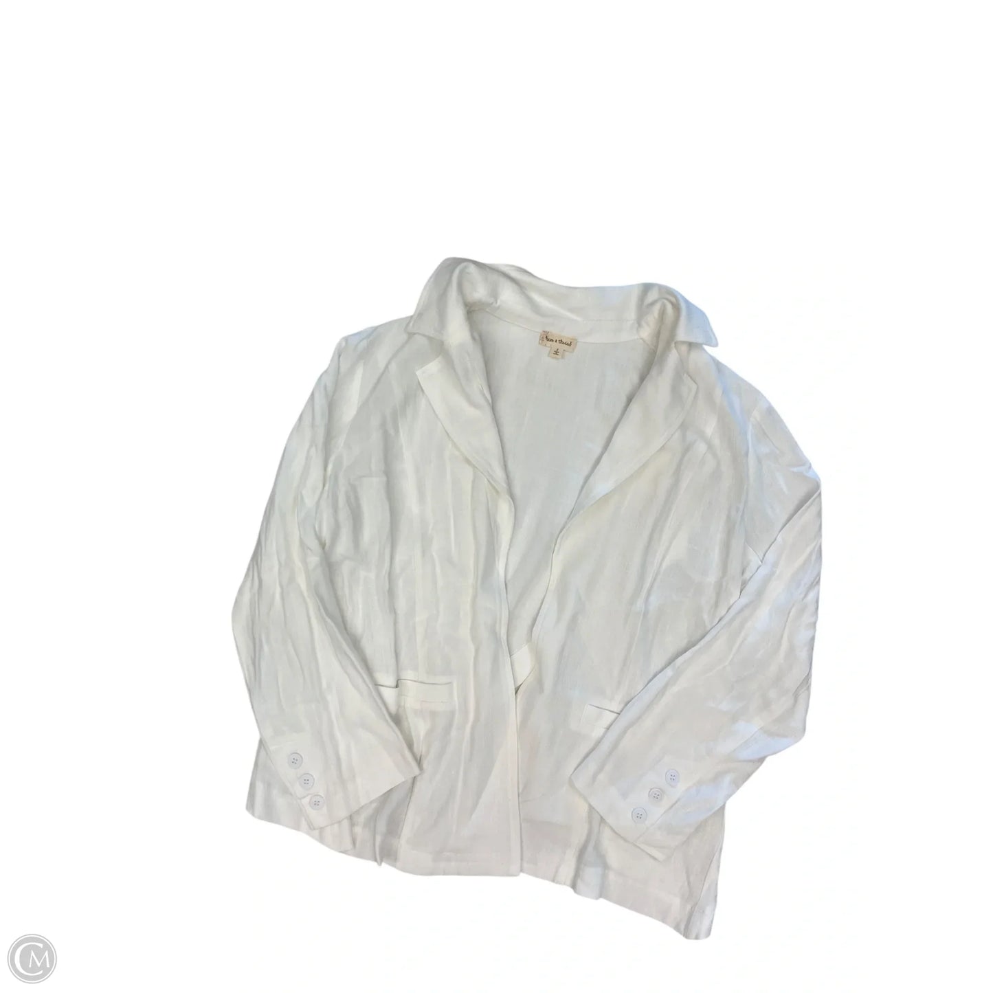 Blazer By Hem & Thread In Cream, Size: S