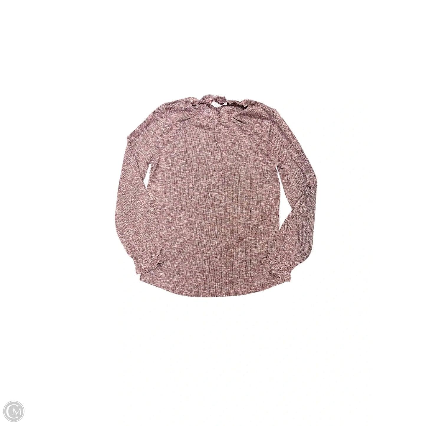 Top Long Sleeve By Clothes Mentor In Maroon, Size: S