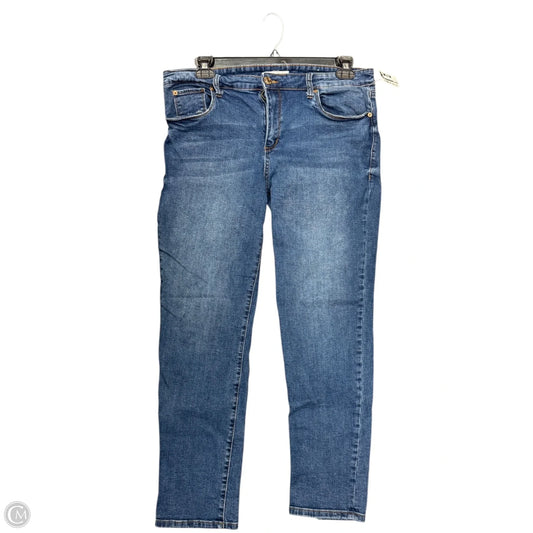 Jeans Straight By Sts Blue In Blue Denim, Size: 14