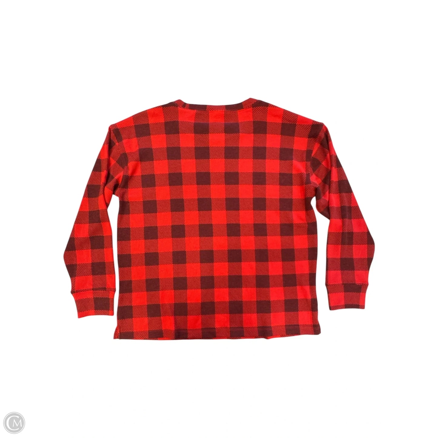 Top Long Sleeve Basic By Pink In Red, Size: S