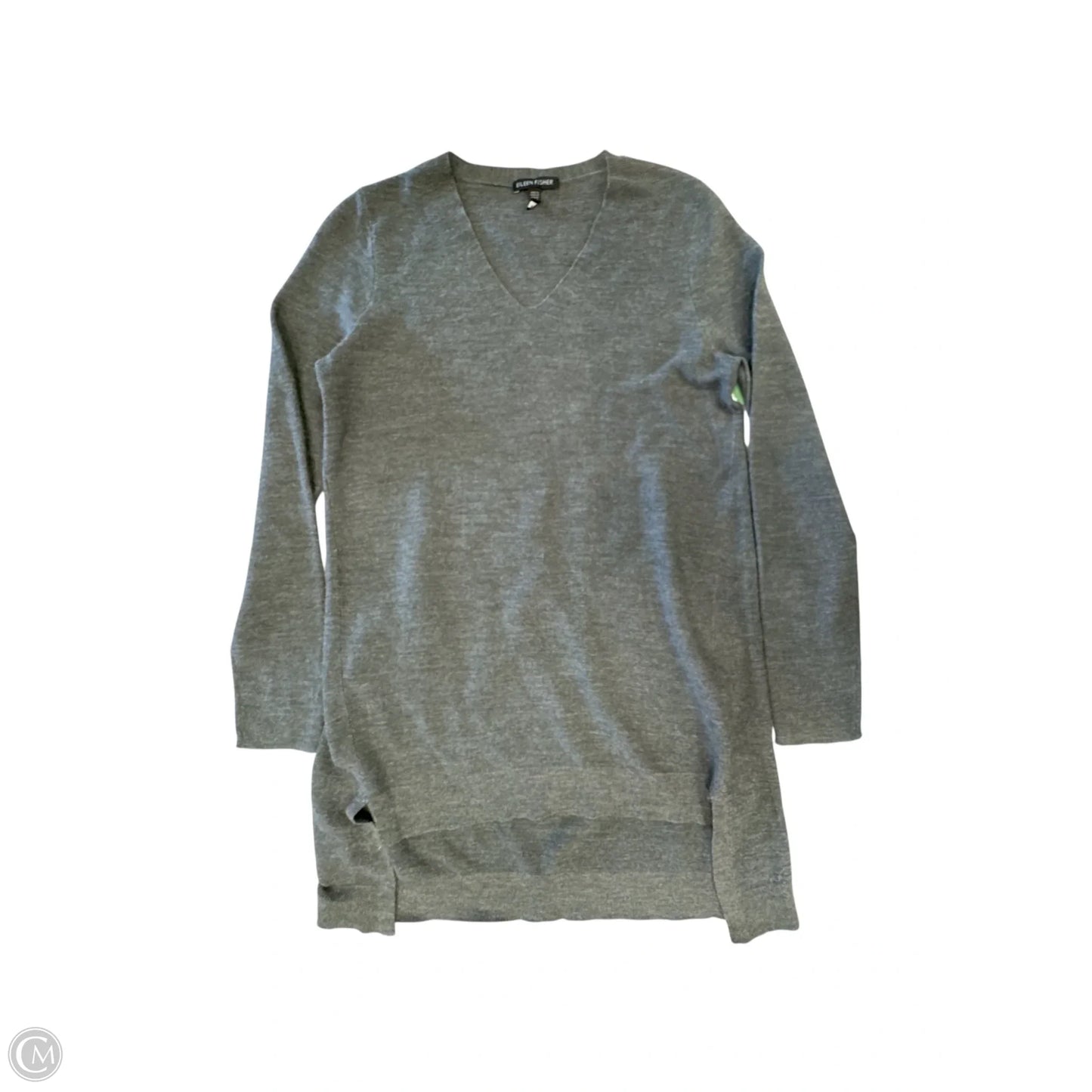 Sweater By Eileen Fisher In Grey, Size: Xs