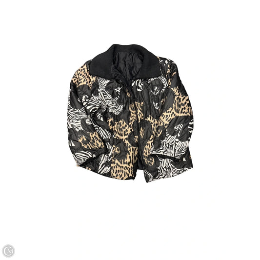 Coat Puffer & Quilted By Chicos In Animal Print, Size: 1x