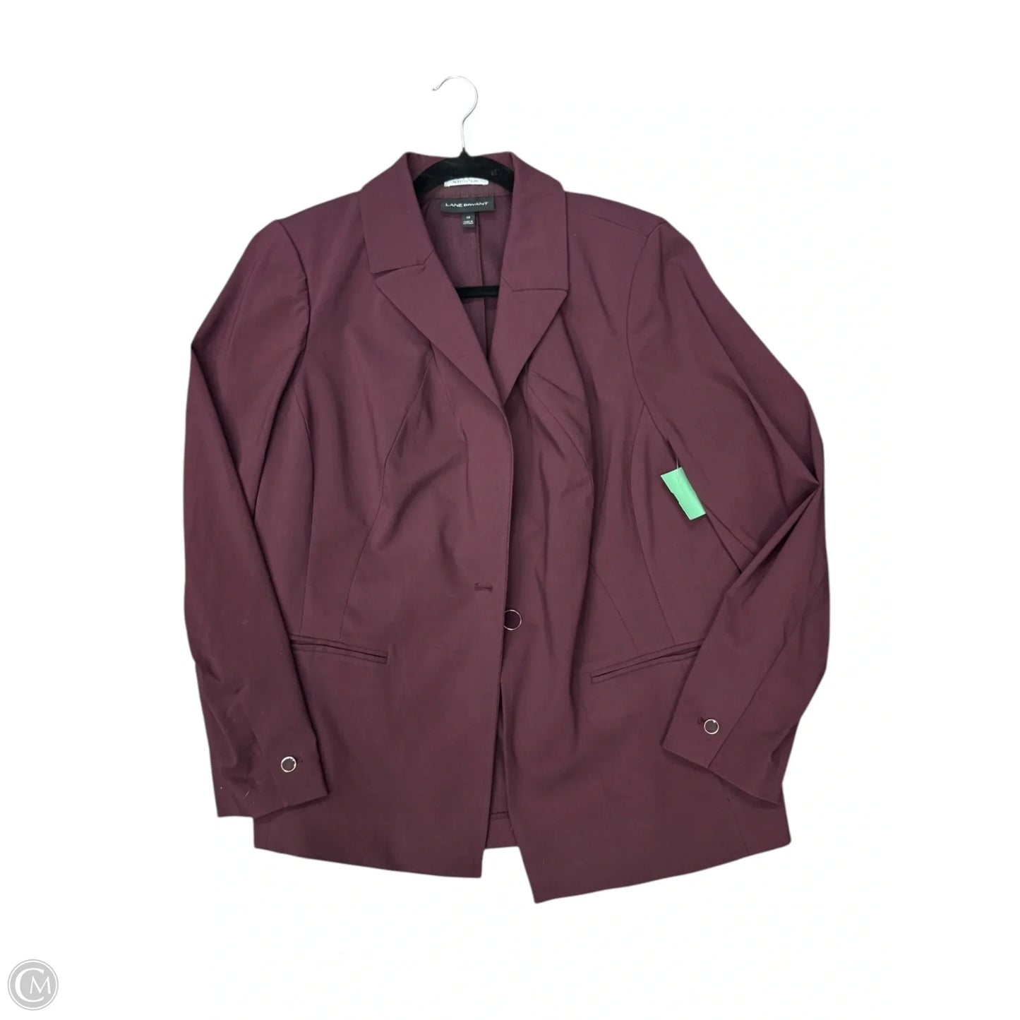 Blazer By Lane Bryant In Maroon, Size: 18