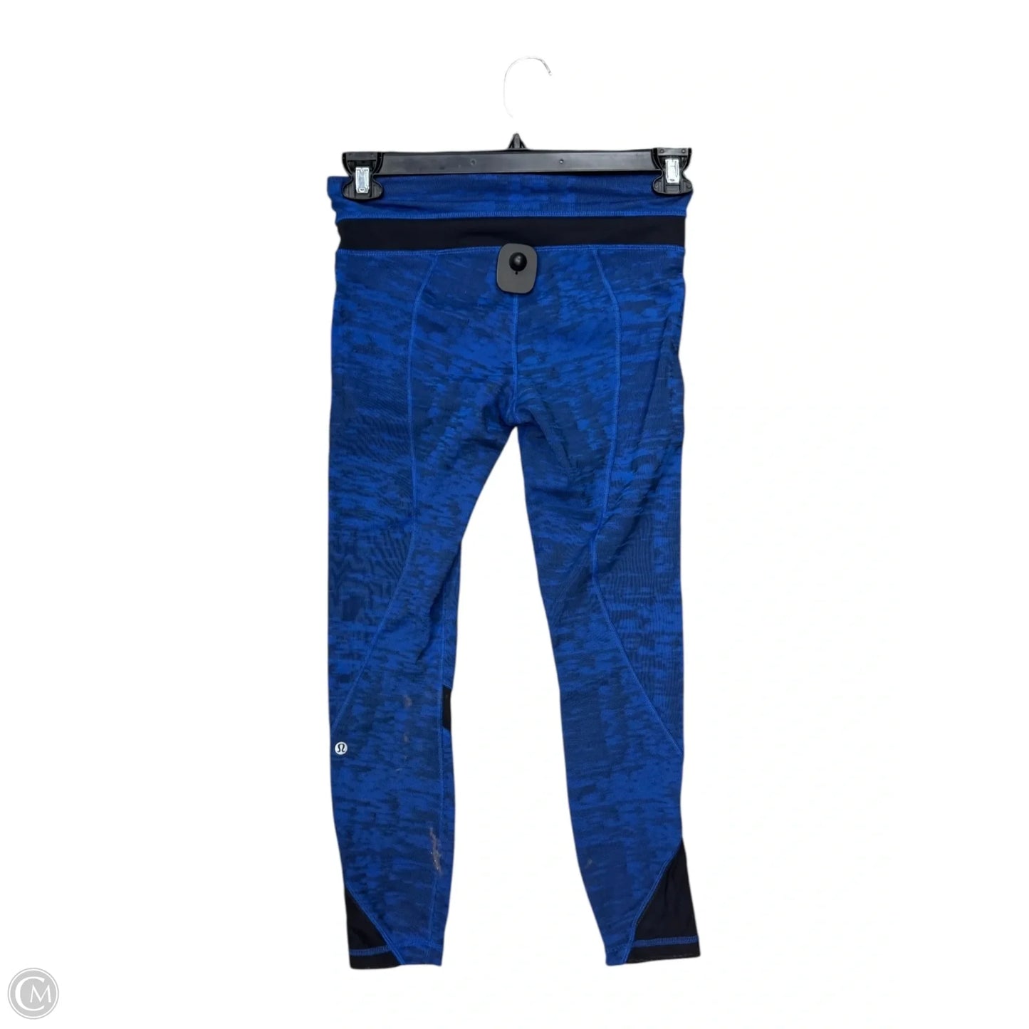 Athletic Leggings By Lululemon In Black & Blue, Size: 6