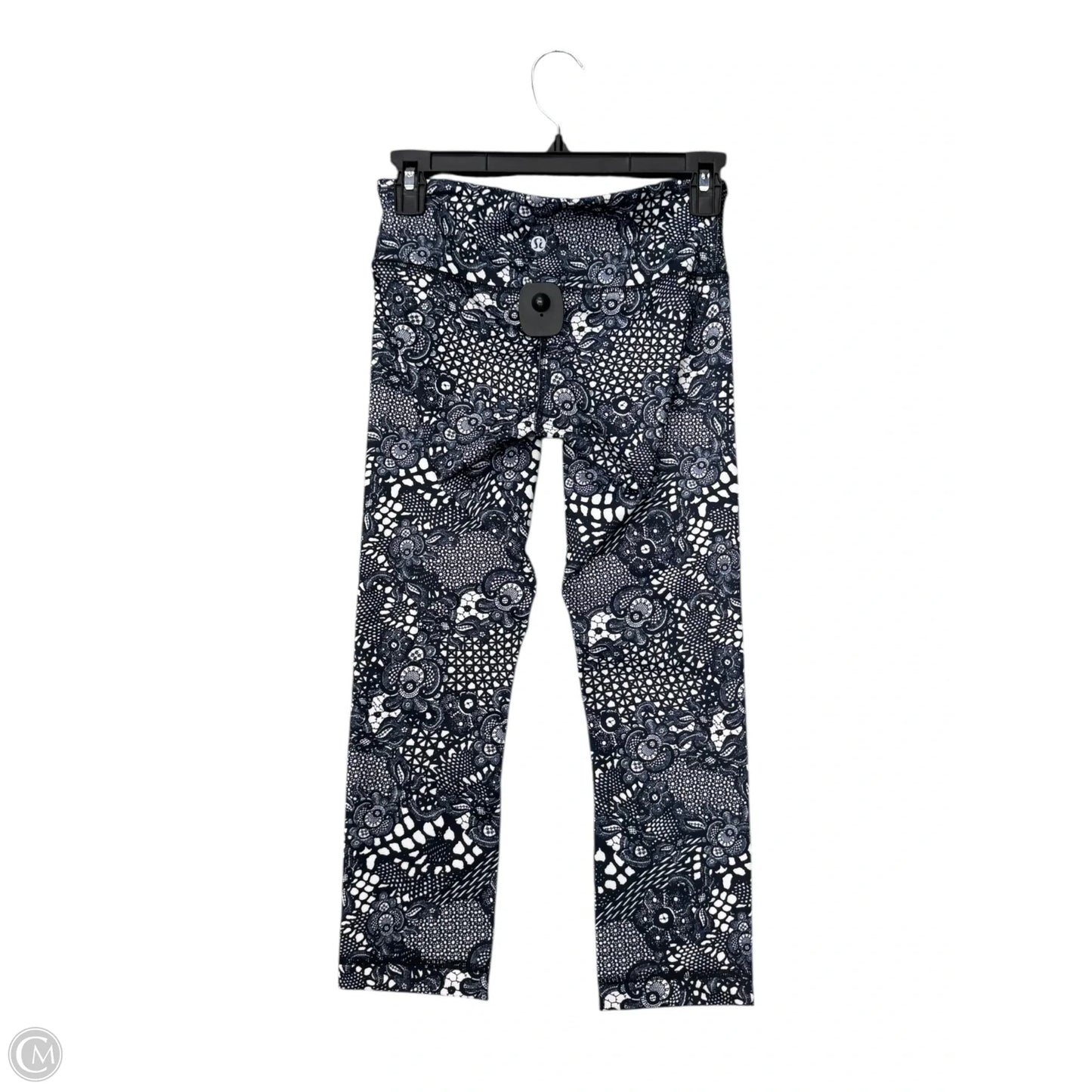 Athletic Capris By Lululemon In Blue & White, Size: 4