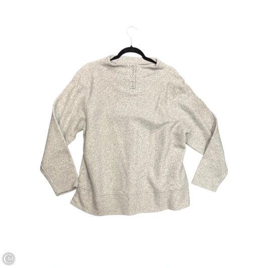 Top Long Sleeve By Talbots In Grey, Size: 2x