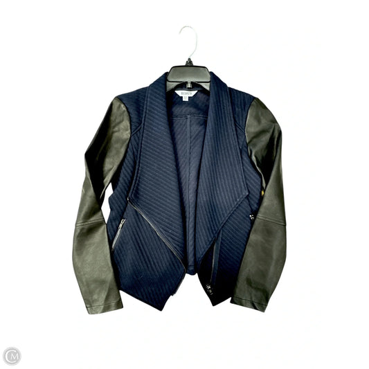 Jacket Moto By Bb Dakota In Black & Blue, Size: Xs