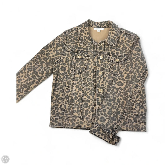 Jacket Denim By Sts Blue In Animal Print, Size: Xs