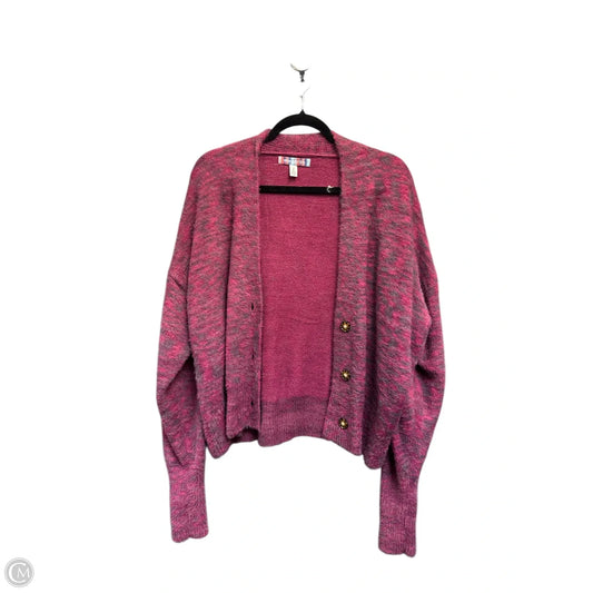 Sweater Cardigan By Urban Outfitters In Pink, Size: S