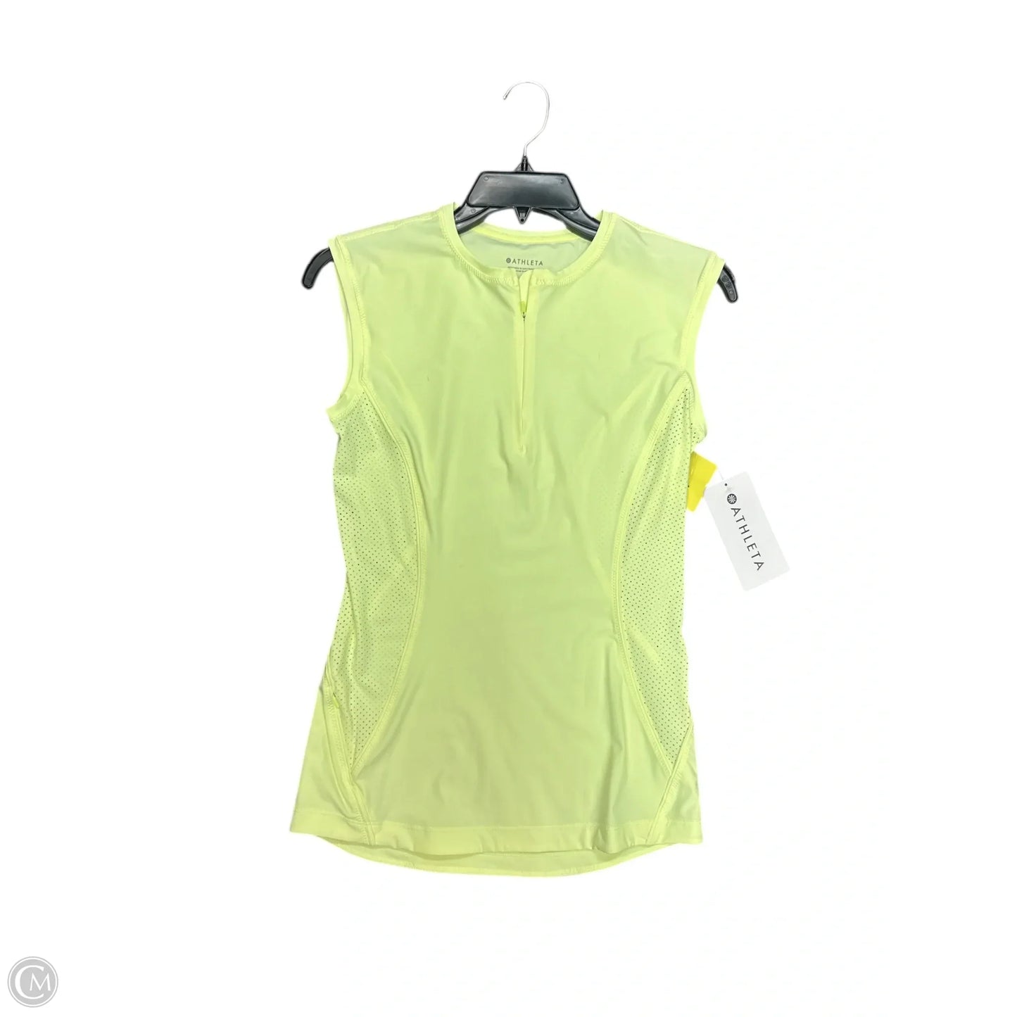 Athletic Top Short Sleeve By Athleta In Green, Size: Xs