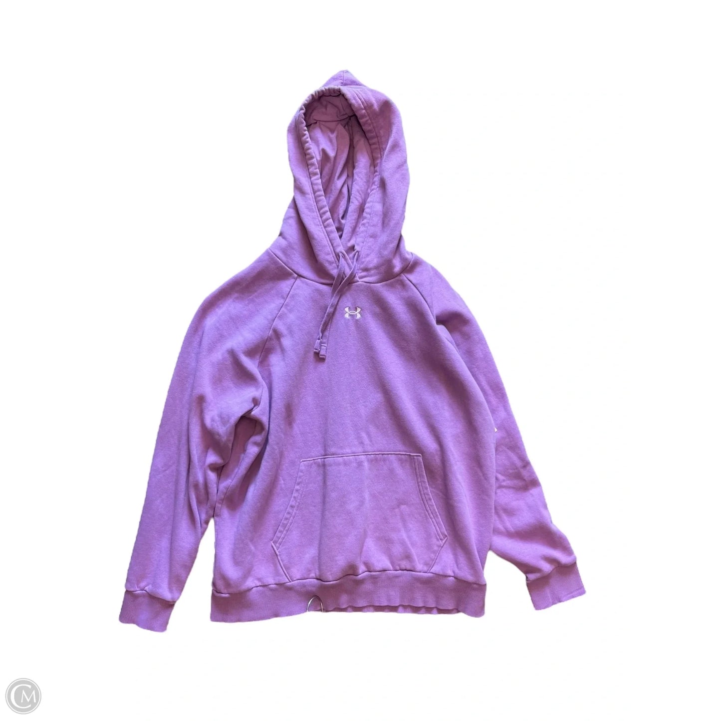 Sweatshirt Hoodie By Under Armour In Purple, Size: L