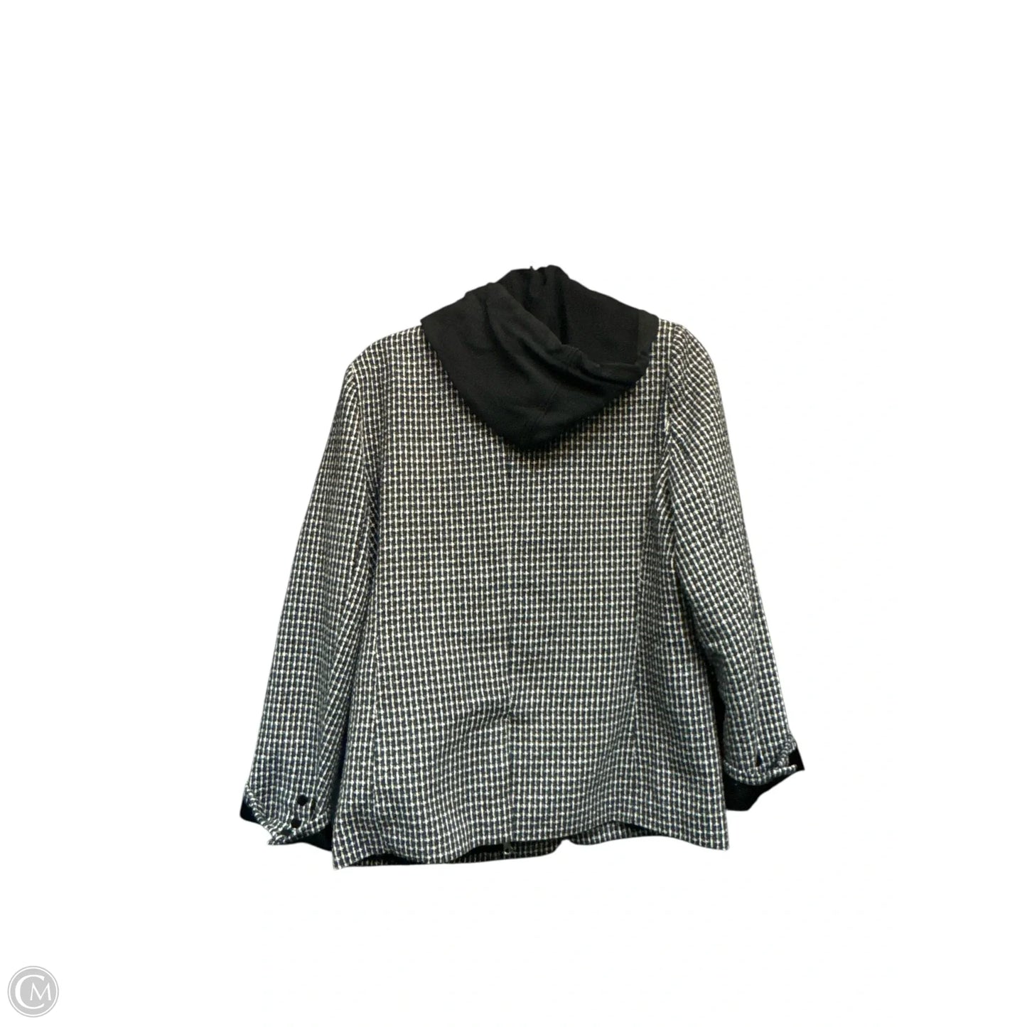 Jacket Other By Elan In Black & White, Size: L