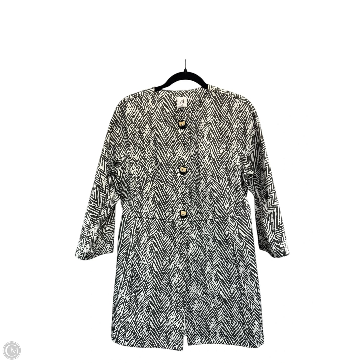 Jacket Other By Cabi In Black & Cream, Size: M