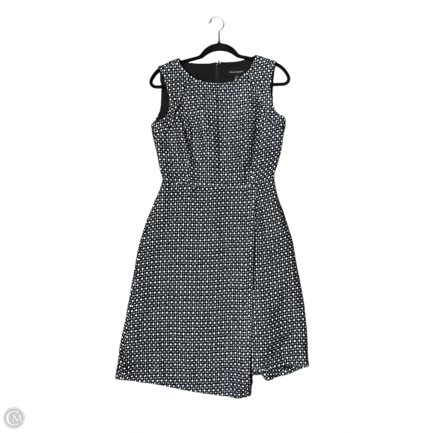 Dress Casual Midi By Banana Republic In Navy, Size: 4