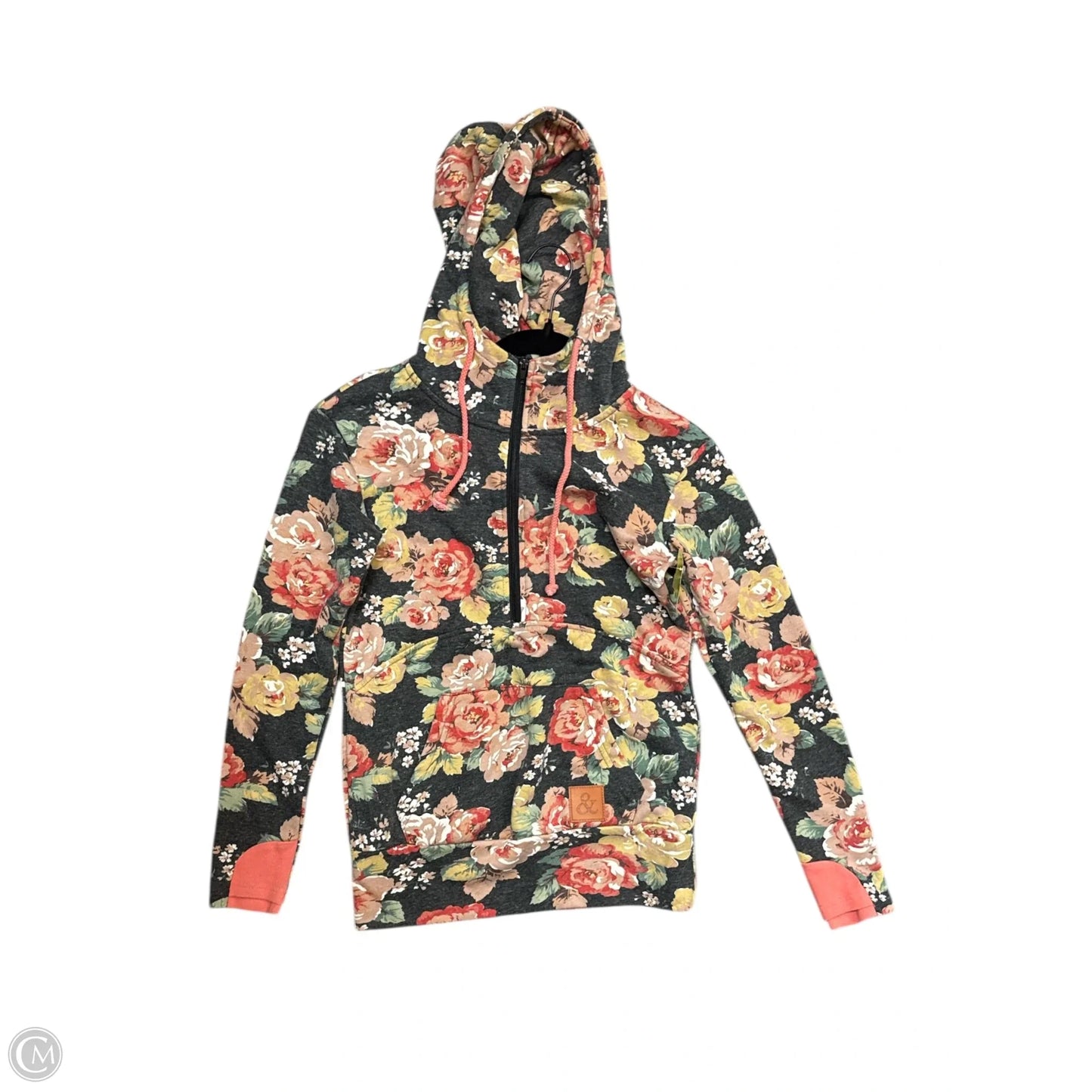 Sweatshirt Hoodie By Cmb In Floral Print, Size: Xs