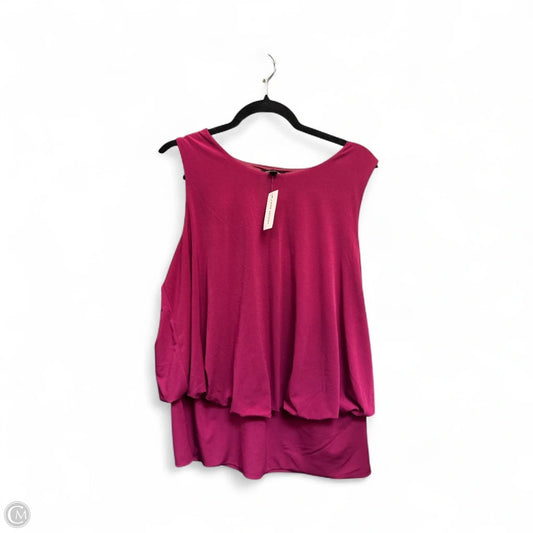 Blouse Sleeveless By Lane Bryant In Pink, Size: 14