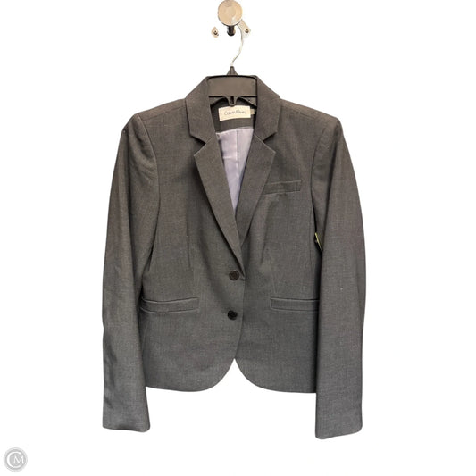 Blazer By Calvin Klein In Grey, Size: 6