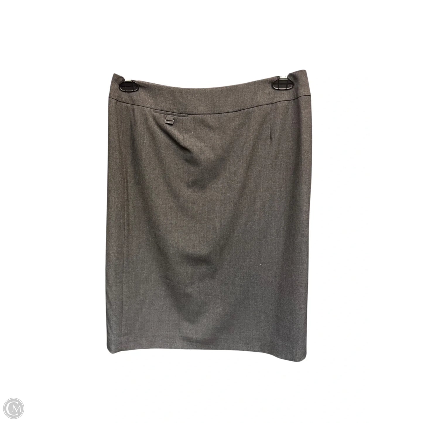 Skirt Midi By Calvin Klein In Grey, Size: 8