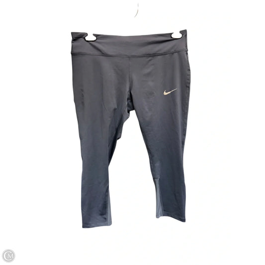 Athletic Capris By Nike Apparel In Grey, Size: Xl
