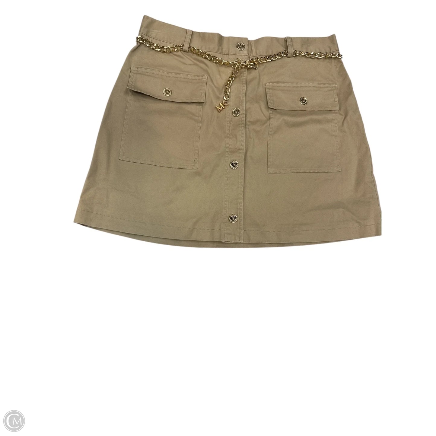 Skirt Midi By Michael By Michael Kors In Tan, Size: 14