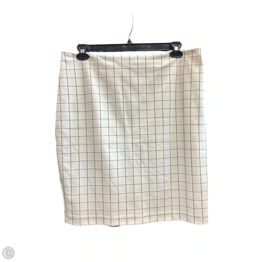 Skirt Midi By Express In Black & Cream, Size: 16