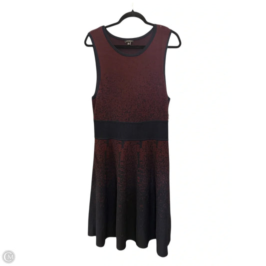 Dress Party Midi By Ann Taylor In Maroon, Size: Xl