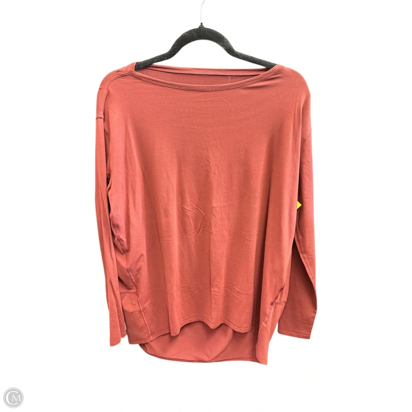 Athletic Top Long Sleeve Crewneck By Lululemon In Maroon, Size: 8