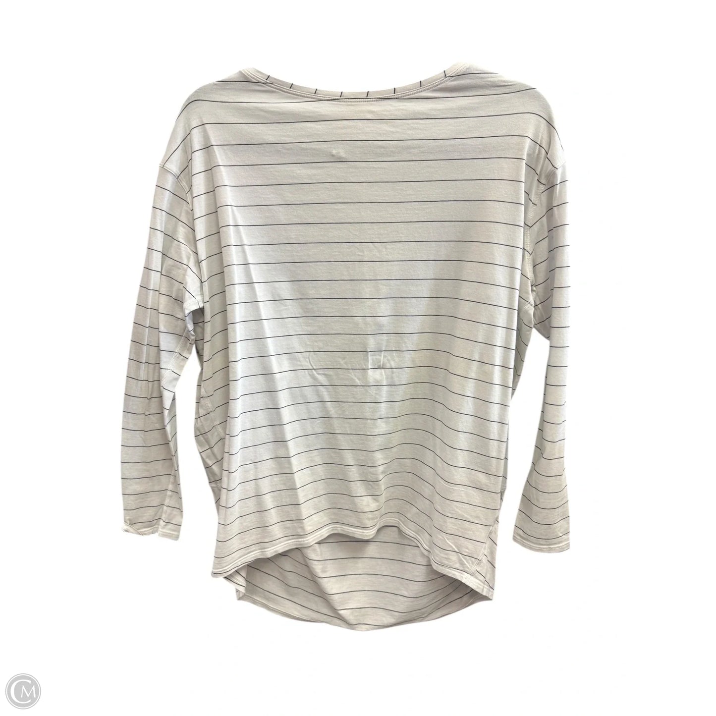 Athletic Top Long Sleeve Crewneck By Lululemon In Striped Pattern, Size: 8