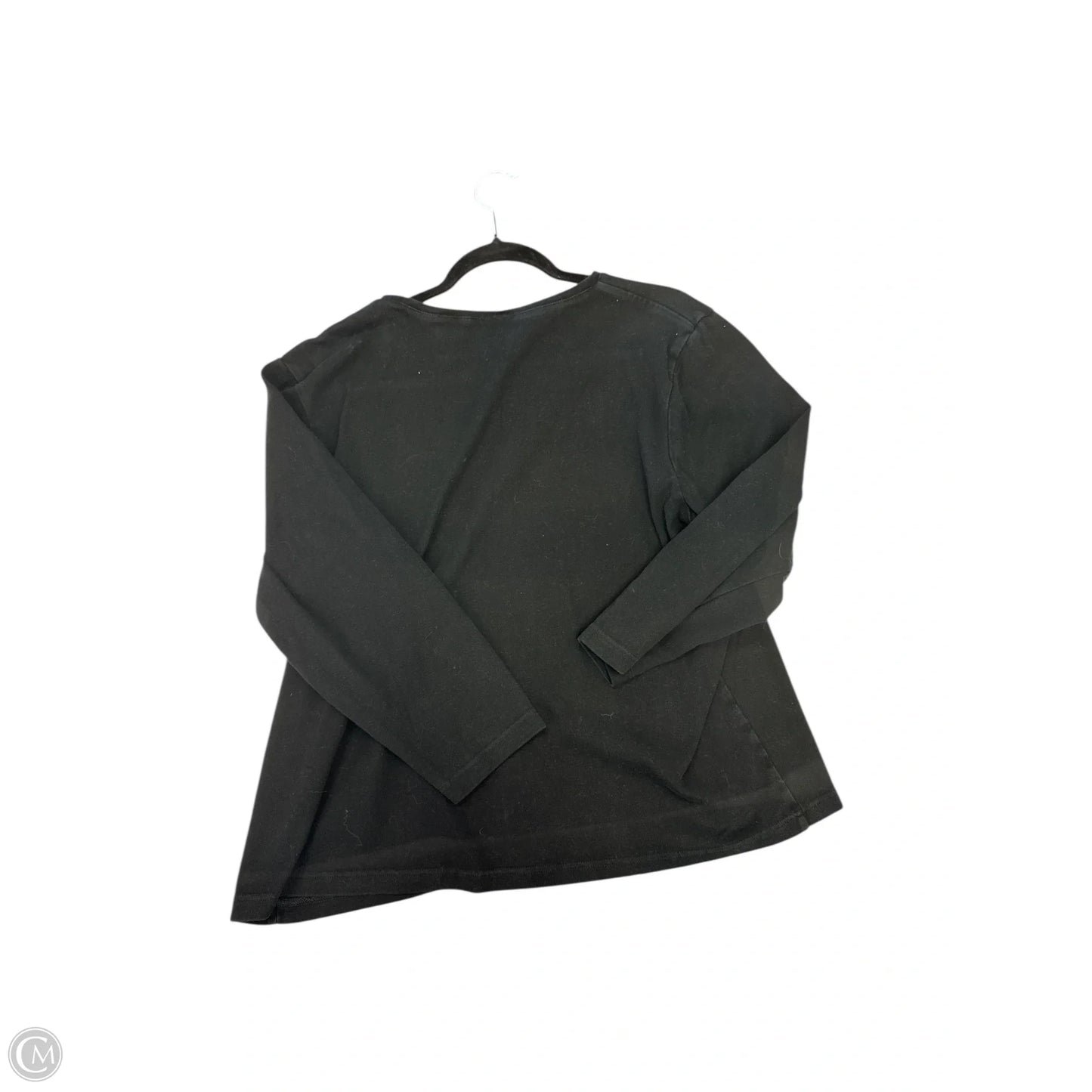 Top Long Sleeve Basic By Onque In Black, Size: 2x